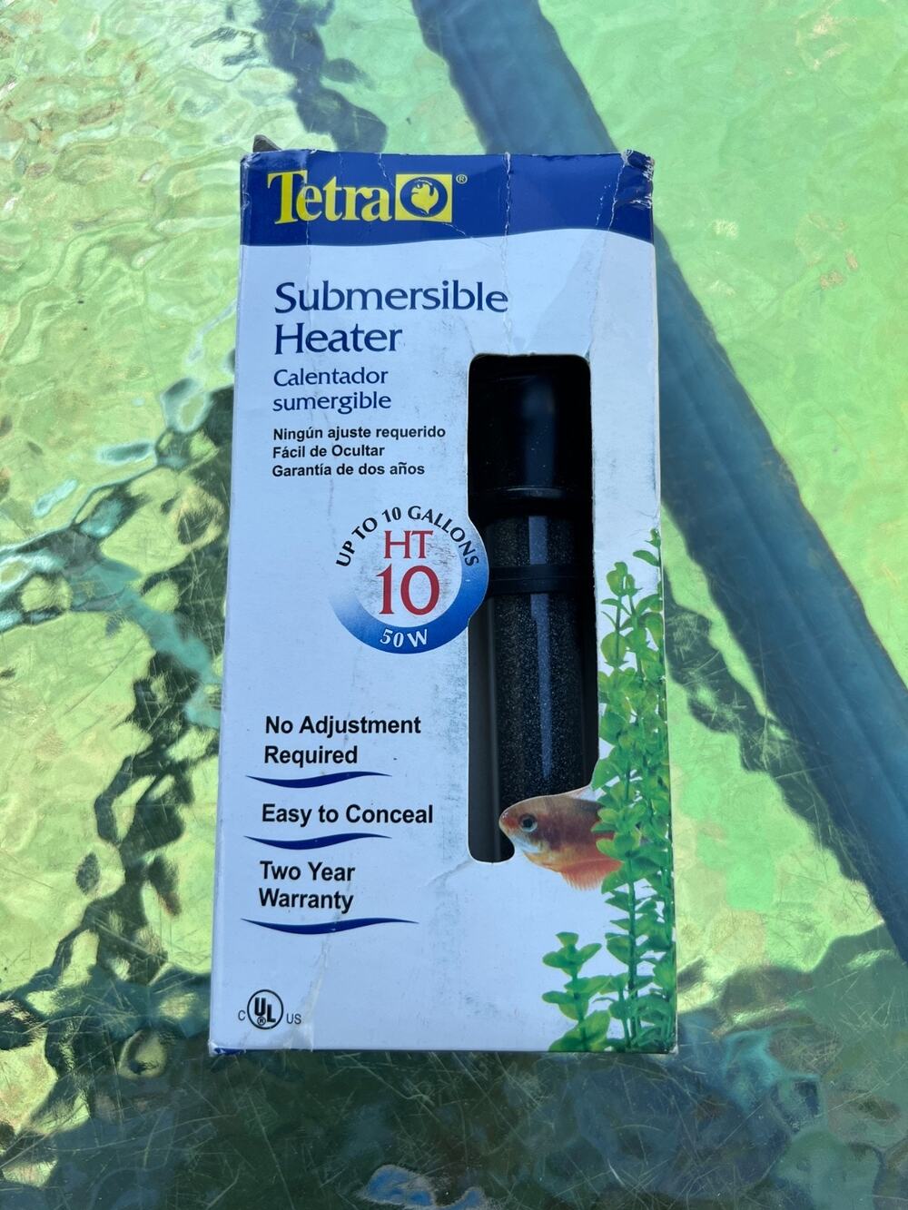 Tetra Submersible Heater HT10 50W Up To 10 Gallon Aquariums Auto Thermostat